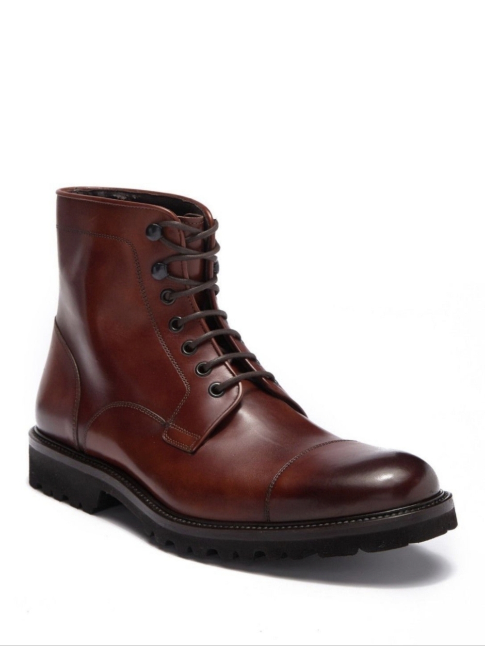 Magnanni Lorenzo Men's Lace-Up Boot Cognac Rare